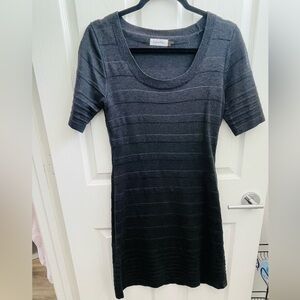 Calvin Klein charcoal knit dress